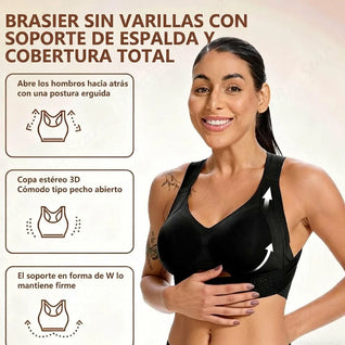 Sujetador corrector de postura sin varillas