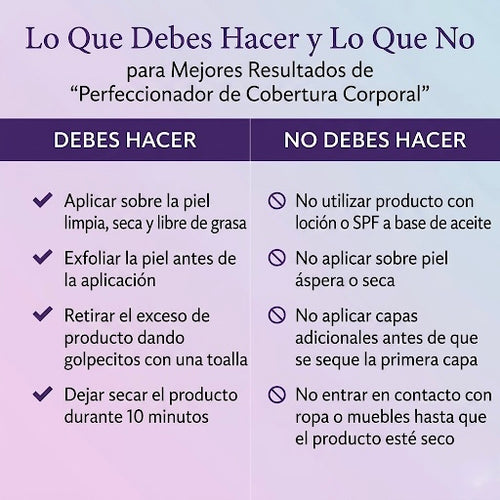 Crema corporal maquillaje