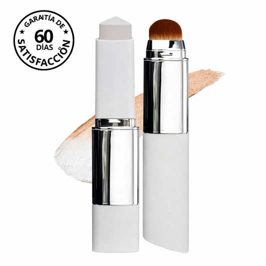 Base de maquillaje 2 en 1 con brocha incorporada